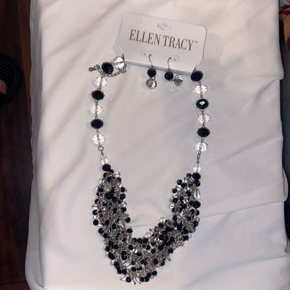 Ellen Tracy Necklace and Earring Jewelry Set New - Picture 1 of 5